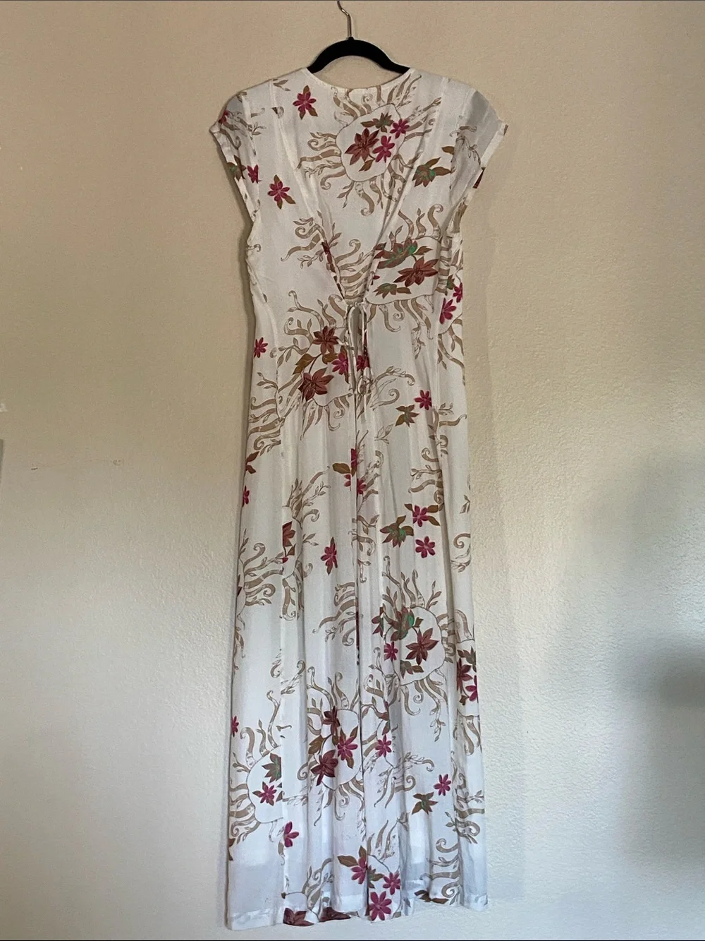 Free People Rosemary Printed Midi to Maxi Dress in Ivory, Revolve, Size Large - Picture 3 of 10